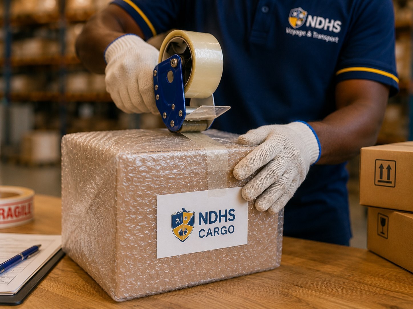 Emballage sécurisé NDHS Cargo