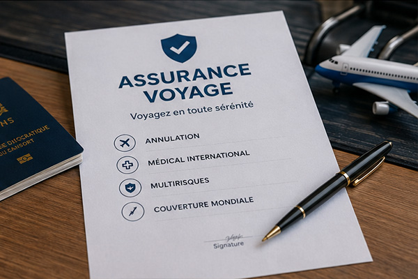 Assurance voyage NDHS — annulation, médical, multirisques